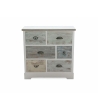 Shabby Chic Wooden Dresser with 6 Drawers, 77x35x77cm, Decapé Finish Offers