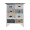 Shabby Chic Wooden Mobile Drawer Unit with 8 Drawers 65x37x81cm Sardinia On Sale