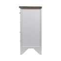 Shabby Chic Wooden Mobile Drawer Unit with 8 Drawers 65x37x81cm Sardinia Offers