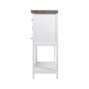 Shabby Chic Wooden Console with 9 Drawers 80x32.5x82cm Sardinia Offers