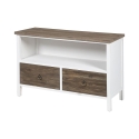 Shabby Chic Wooden TV Stand with 2 Drawers Terosk Promotion