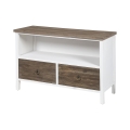 Shabby Chic Wooden TV Stand with 2 Drawers Terosk Promotion