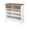 Wooden Wine Rack for 21 Bottles, 2 Drawers – Cantea Promotion
