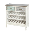 Shabby Chic Wooden Wine Rack for 21 Bottles - Cortez Promotion