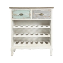 Shabby Chic Wooden Wine Rack for 21 Bottles - Cortez On Sale