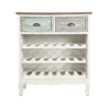 Shabby Chic Wooden Wine Rack for 21 Bottles - Cortez On Sale