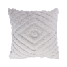 Fronda Removable Diamond Pattern White Sofa Cushion 45x45cm Promotion