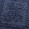 Elegant Blue Cotton Non-Slip Bath Rug 60x150cm Lukas On Sale