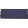 Elegant Blue Cotton Non-Slip Bath Rug 60x150cm Lukas Offers