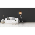 Adjustable Tripod Floor Lamp in Metal - Industry Style Measures