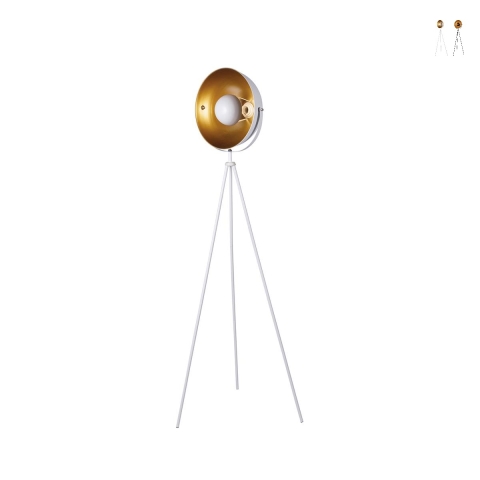 Adjustable Tripod Floor Lamp in Metal - Industry Style Promotion