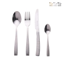 24-Piece Stainless Steel Cutlery Set, Hammered Handle Effect, Bali Promotion