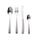 24-Piece Stainless Steel Cutlery Set, Hammered Handle Effect, Bali Bulk Discounts