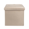 Yushka Velvet-Effect Multi-Purpose Square Storage Ottoman 38x38cm Cost