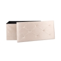 Makino Velvet Effect Multi-Purpose Storage Bench 76x37.5x38cm On Sale