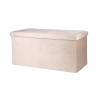Makino Velvet Effect Multi-Purpose Storage Bench 76x37.5x38cm Cheap