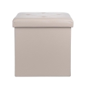 Zilkov Multi-Purpose Square Storage Pouf 38x38xH38cm Model