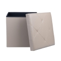 Zilkov Multi-Purpose Square Storage Pouf 38x38xH38cm On Sale