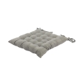 Kitchen Chair Cushion with Ties, 40x40 cm, Linen Effect, Alara Promotion