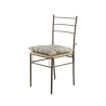 Kitchen Chair Cushion with Ties, 40x40 cm, Linen Effect, Alara 