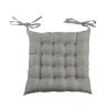 Kitchen Chair Cushion with Ties, 40x40 cm, Linen Effect, Alara Offers