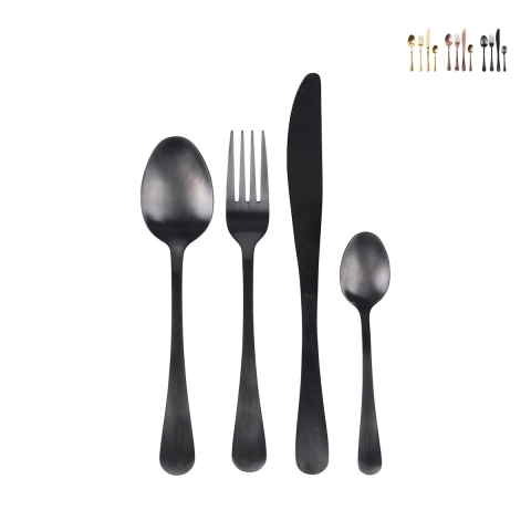5th Avenue 24-Piece Stainless Steel Cutlery Set, Satin Finish Promotion