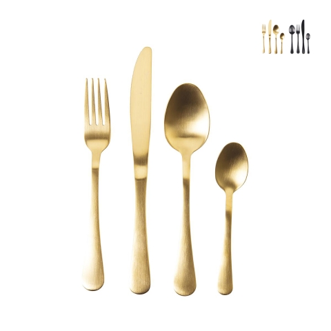 5th Avenue 16-Piece Stainless Steel Cutlery Set, Satin Finish Promotion