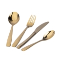Manhattan 16-Piece Stainless Steel Cutlery Set, Polished Finish Characteristics