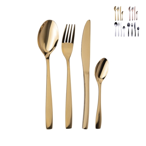 Manhattan 16-Piece Stainless Steel Cutlery Set, Polished Finish Promotion