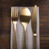16-Piece Satin Finish Stainless Steel Cutlery Set with Hammered Handle Harlem Sale
