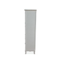 Shabby Chic Display Cabinet with 2 Glass Doors and 5 Drawers - Valencia Sale