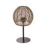 Table Lamp with Rattan-Effect Woven Shade Tashik On Sale