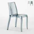 Clear polycarbonate stackable bar kitchen chairs Dune Grand Soleil Promotion