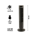 USB Tower and Desk Fan, 2 Speeds, 2.5W Deskfan Discounts
