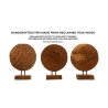 Handcrafted Teak Wood Ethnic Decorative Sculpture Coin Bulk Discounts