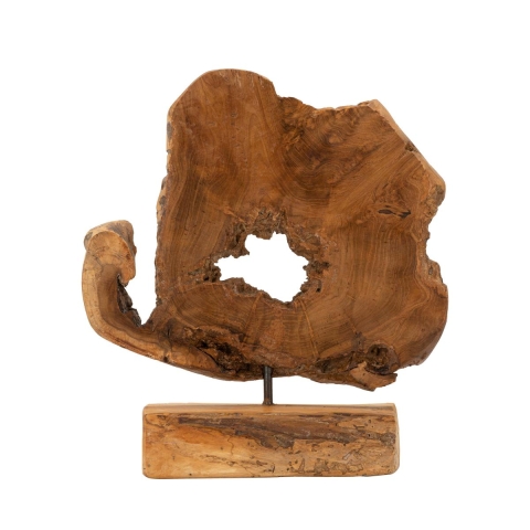 Handcrafted Teak Wood Sculpture in Ethnic Style Bintang Promotion