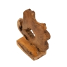 Handcrafted Teak Wood Sculpture in Ethnic Style Bintang Sale