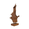 Handcrafted Ethnic Teak Wood Decorative Sculpture Akar Offers