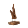 Hand-Carved Taka Ethnic Style Teak Wood Sculpture Offers