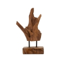 Hand-Carved Taka Ethnic Style Teak Wood Sculpture Promotion
