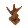 Hand-Carved Taka Ethnic Style Teak Wood Sculpture Sale