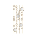 Geometric Design Decorative Panel with Gold Mirrors Gloss Promotion