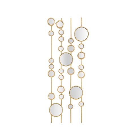 Geometric Design Decorative Panel with Gold Mirrors Gloss Promotion