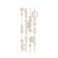 Geometric Design Decorative Panel with Gold Mirrors Gloss Promotion