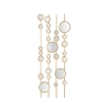 Geometric Design Decorative Panel with Gold Mirrors Gloss Promotion