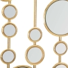 Geometric Design Decorative Panel with Gold Mirrors Gloss Offers