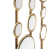 Geometric Design Decorative Panel with Gold Mirrors Gloss Discounts