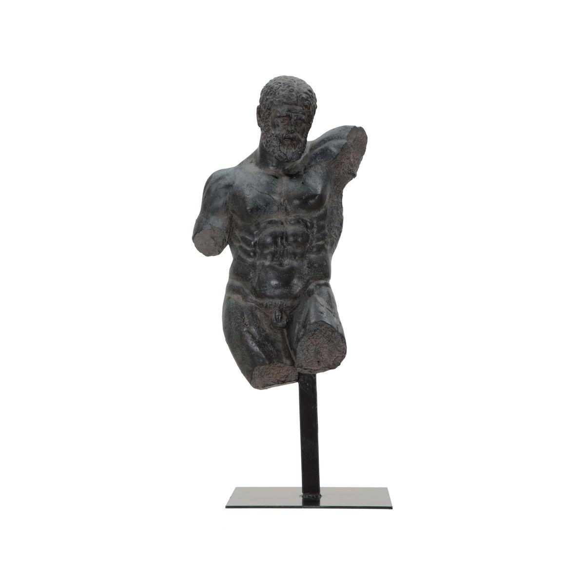 Black Resin Male Bust Sculpture Figurine Ercole Promotion