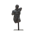 Black Resin Male Bust Sculpture Figurine Ercole Promotion