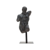 Black Resin Male Bust Sculpture Figurine Ercole Promotion